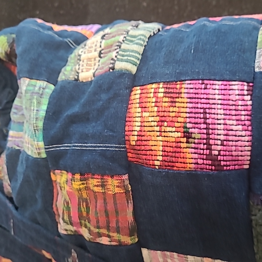 Denim Unity Patchwork Sling Backpack - image 7